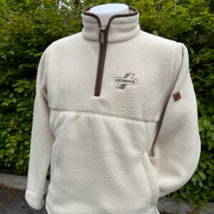 Ladies Jack Pyke White Sherpa 1/2 Zip